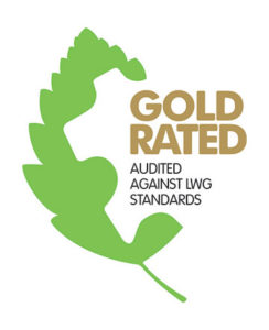 Gold Rated against LWG standards logo